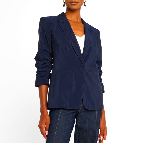 Cinq a Sept Tumbled Woven Khloe Blazer Size 8 EUC - Picture 3 of 15